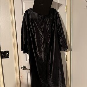 Elegant Black Cape with Glossy Finish